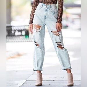 Willow & Root The Dad Jean size 24 distressed